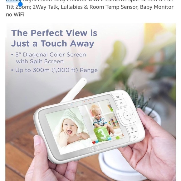 Hubble View Pro Twin 5" Video Baby Monitor with Camera and Audio - Picture 4 of 7